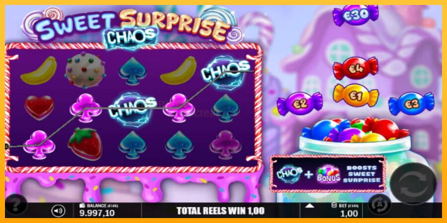 Sweet Surprise Chaos игрална машина за пари, снимка 3