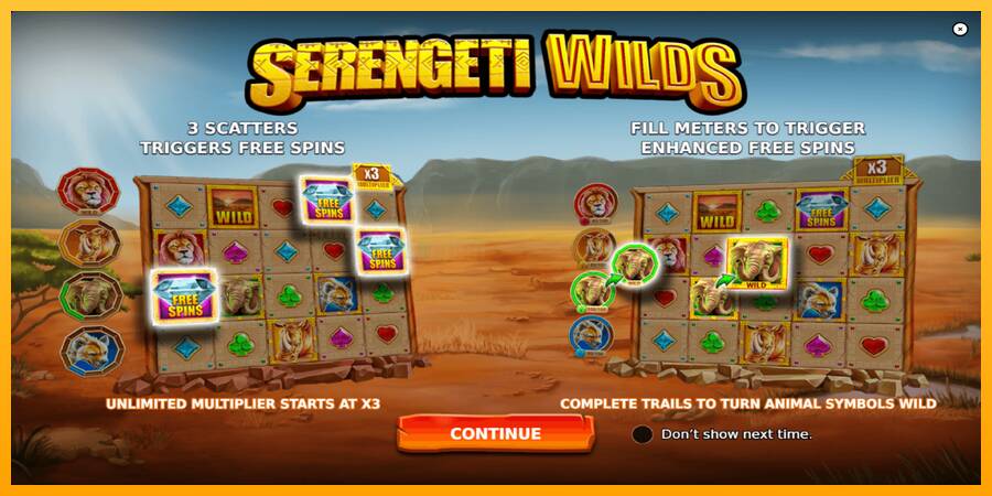 Serengeti Wilds игрална машина за пари, снимка 1