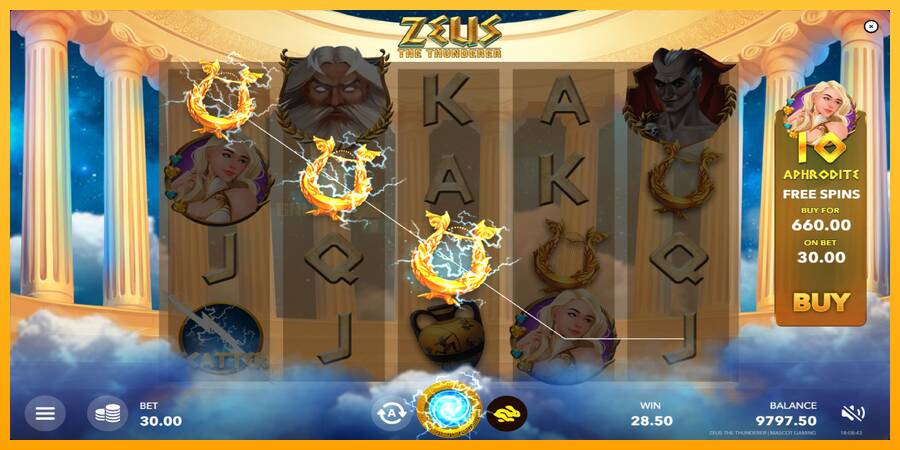 Zeus The Thunderer игрална машина за пари, снимка 4