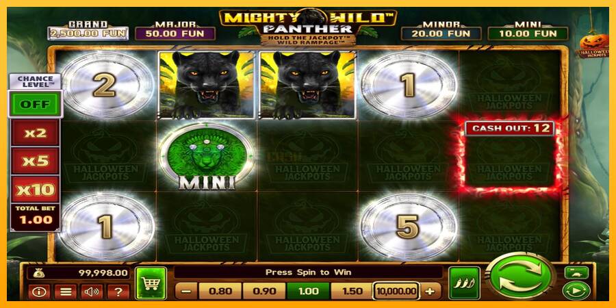 Mighty Wild: Panther Grand Platinum Edition Halloween Jackpots игрална машина за пари, снимка 2