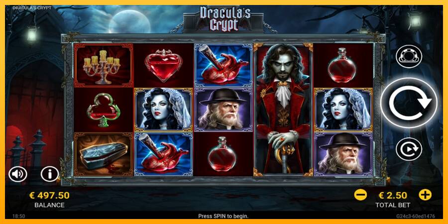 Draculas Crypt игрална машина за пари, снимка 2