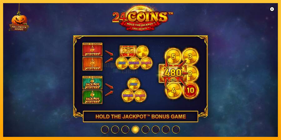 24 Coins Halloween Jackpots игрална машина за пари, снимка 1