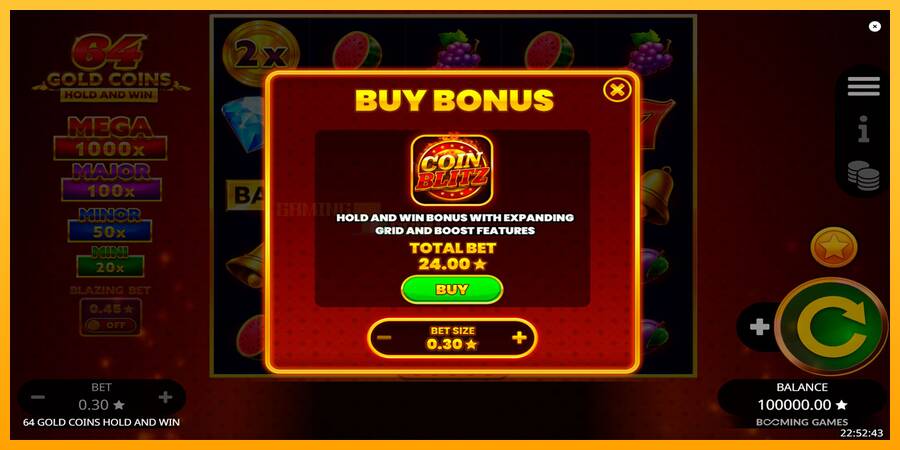 64 Gold Coins Hold and Win игрална машина за пари, снимка 5