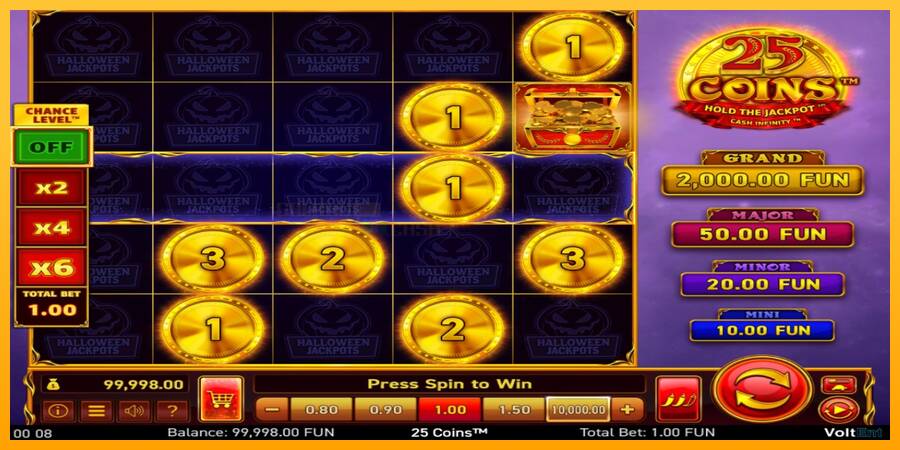 25 Coins Halloween Jackpots игрална машина за пари, снимка 2