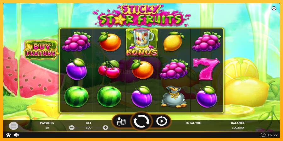 Sticky Star Fruits игрална машина за пари, снимка 2