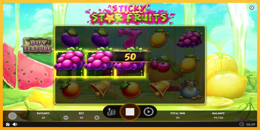 Sticky Star Fruits игрална машина за пари, снимка 3