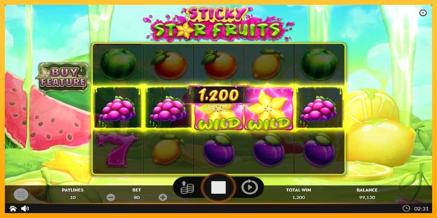 Sticky Star Fruits игрална машина за пари, снимка 4