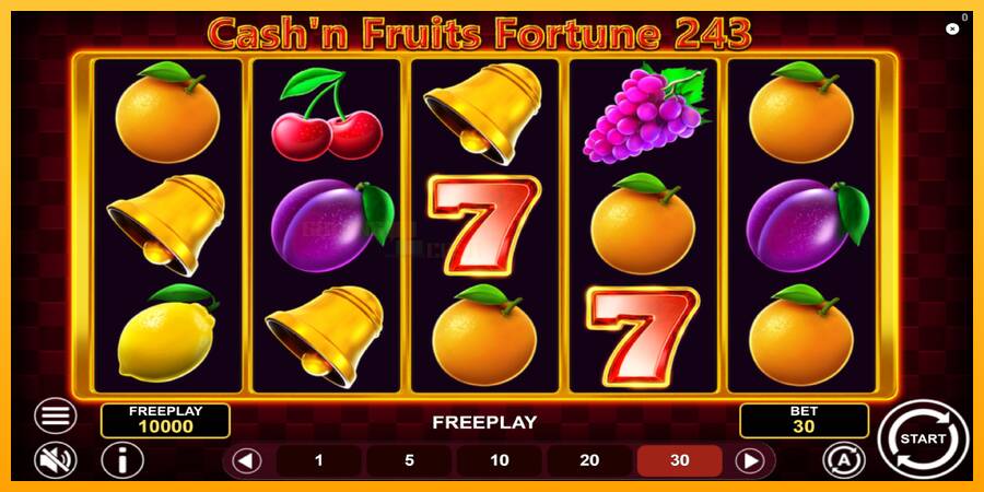 Cashn Fruits Fortune 243 игрална машина за пари, снимка 2