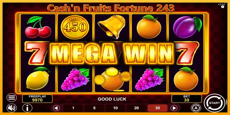 Cashn Fruits Fortune 243 игрална машина за пари, снимка 3