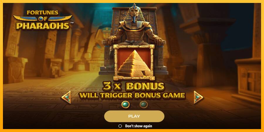 Fortunes of Pharaohs игрална машина за пари, снимка 1