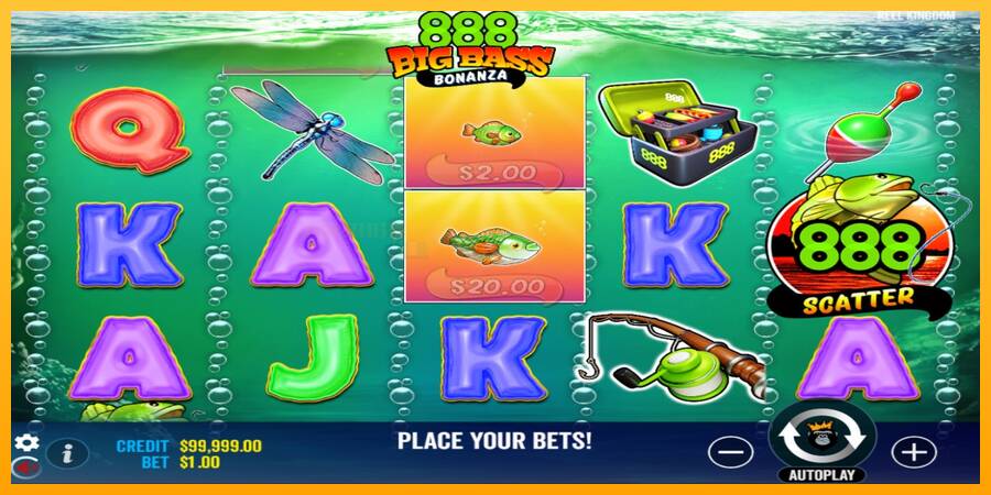 888 Big Bass Bonanza игрална машина за пари, снимка 2