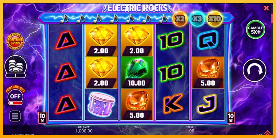 Electric Rocks игрална машина за пари, снимка 2