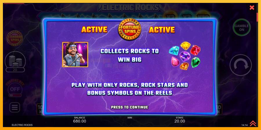 Electric Rocks игрална машина за пари, снимка 4