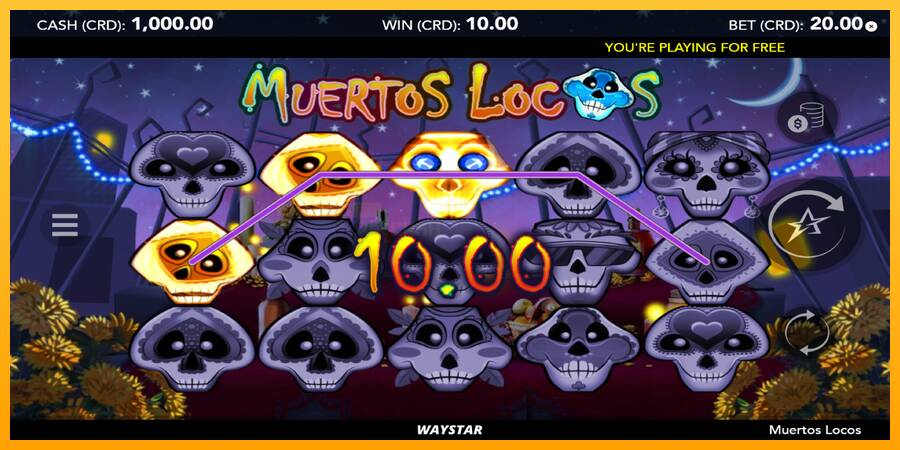 Muertos Locos игрална машина за пари, снимка 4