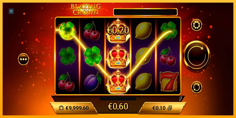 Blazing Crown игрална машина за пари, снимка 3