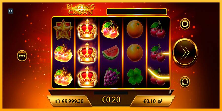 Blazing Crown игрална машина за пари, снимка 4