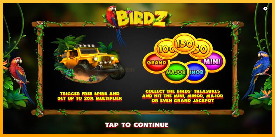 BIRDZ игрална машина за пари, снимка 1