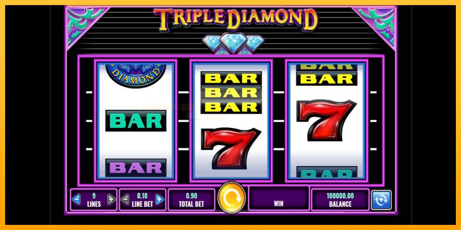 Triple Diamond игрална машина за пари, снимка 1