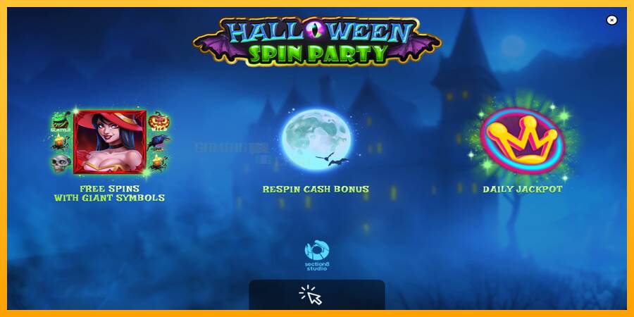 Halloween Spin Party игрална машина за пари, снимка 1