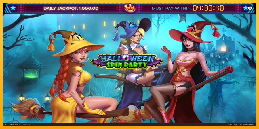 Halloween Spin Party игрална машина за пари, снимка 2