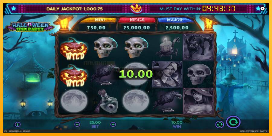 Halloween Spin Party игрална машина за пари, снимка 4