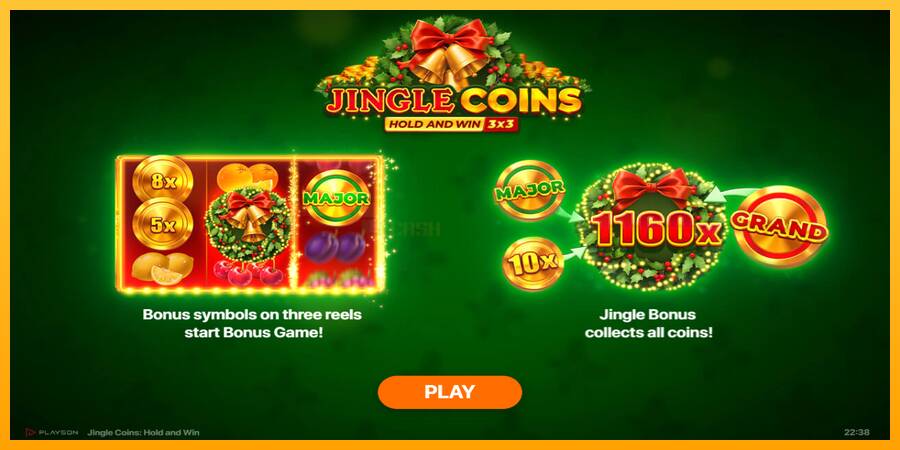 Jingle Coins игрална машина за пари, снимка 1