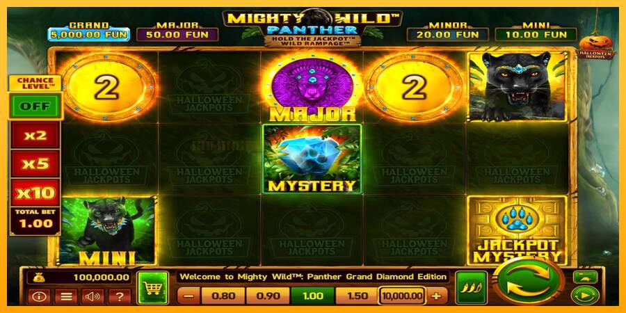 Mighty Wild: Panther Grand Diamond Edition Halloween Jackpots игрална машина за пари, снимка 1