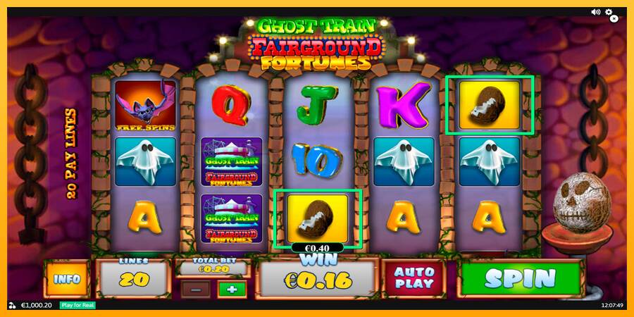 Fairground Fortunes Ghost Train игрална машина за пари, снимка 2