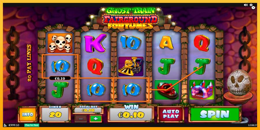 Fairground Fortunes Ghost Train игрална машина за пари, снимка 4