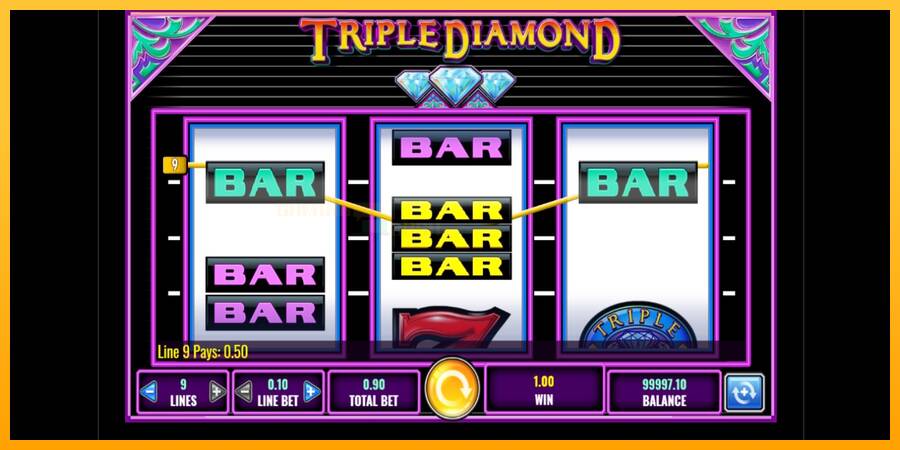 Triple Diamond игрална машина за пари, снимка 2