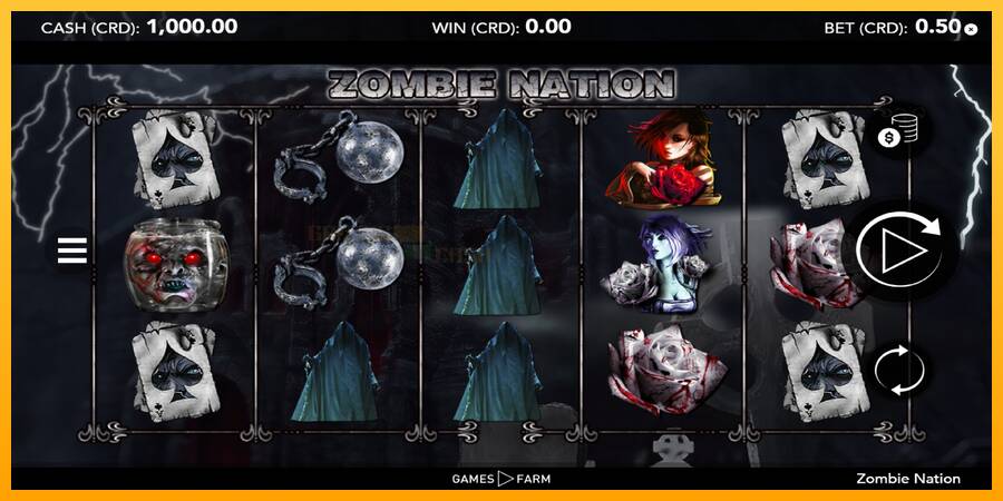 Zombie Nation игрална машина за пари, снимка 1