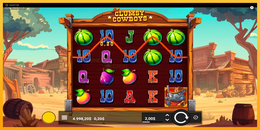 Clumsy Cowboys игрална машина за пари, снимка 2