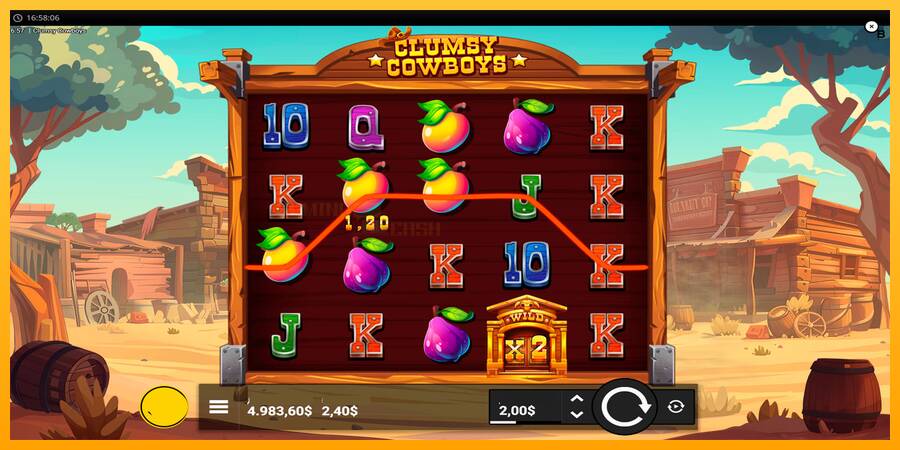 Clumsy Cowboys игрална машина за пари, снимка 4