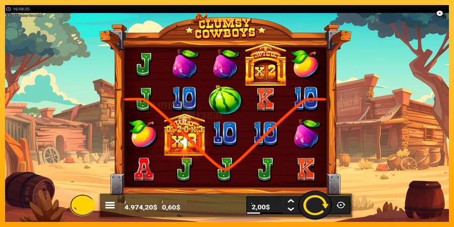 Clumsy Cowboys игрална машина за пари, снимка 5