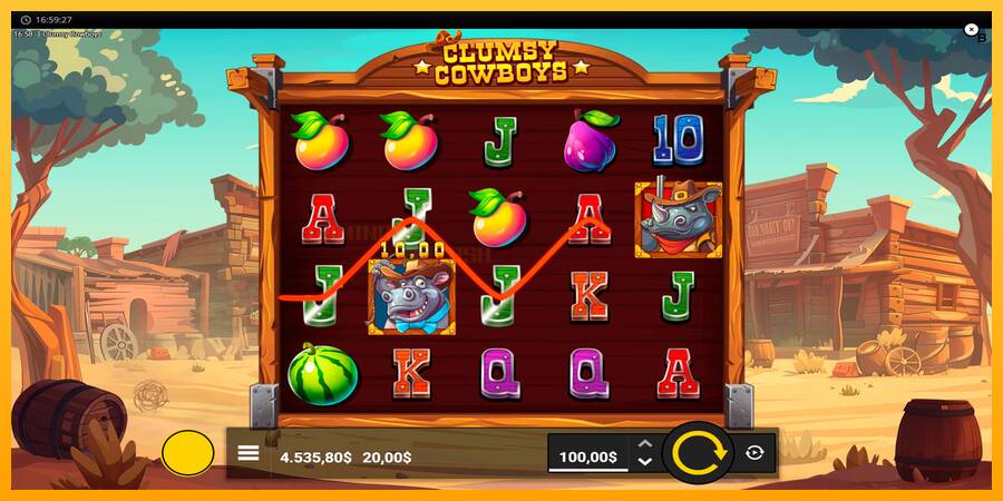 Clumsy Cowboys игрална машина за пари, снимка 7