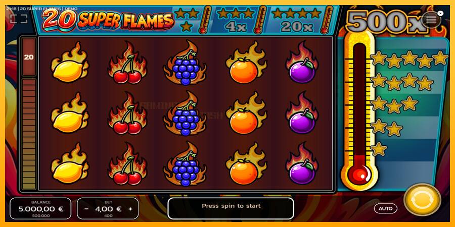 20 Super Flames игрална машина за пари, снимка 1