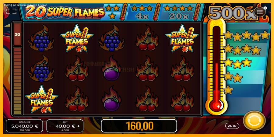 20 Super Flames игрална машина за пари, снимка 2