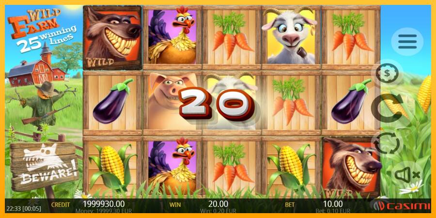 Wild Farm игрална машина за пари, снимка 3