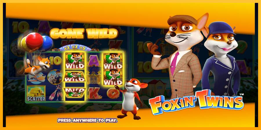 Foxin Twins игрална машина за пари, снимка 1