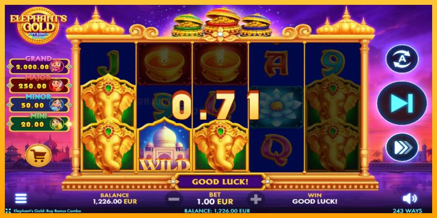 Elephants Gold Buy Bonus Combo игрална машина за пари, снимка 3