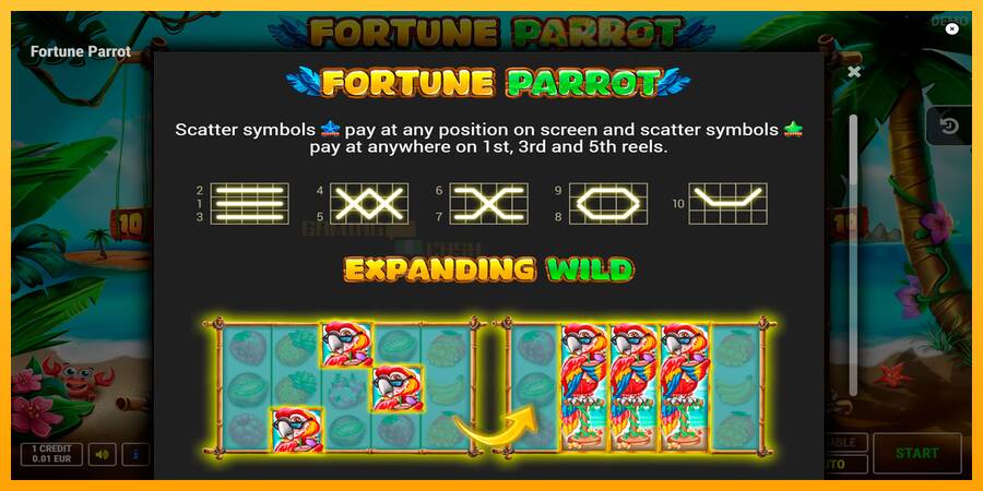 Fortune Parrot игрална машина за пари, снимка 7