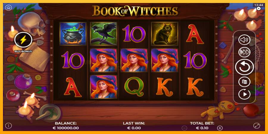 Book of Witches игрална машина за пари, снимка 2