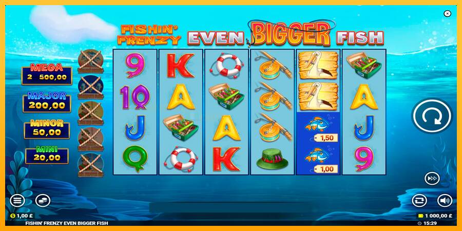 Fishin Frenzy Even Bigger Fish игрална машина за пари, снимка 1