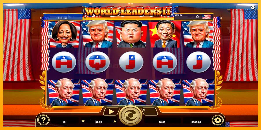 World Leaders II игрална машина за пари, снимка 1