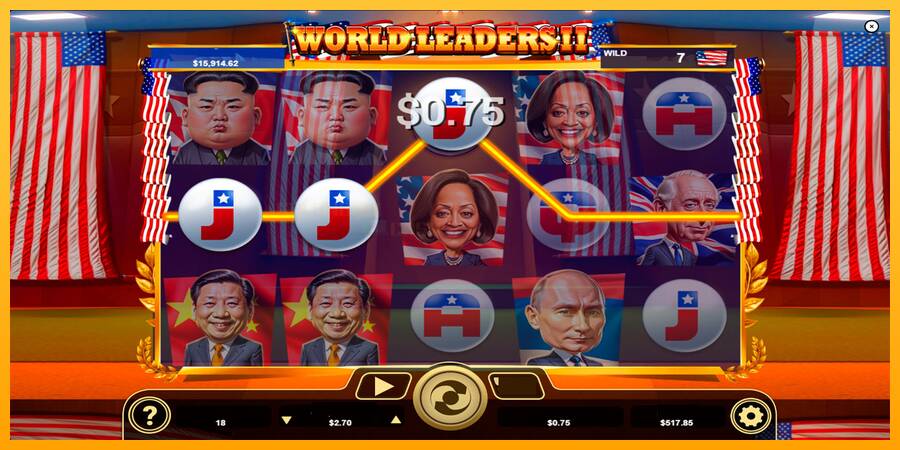 World Leaders II игрална машина за пари, снимка 3