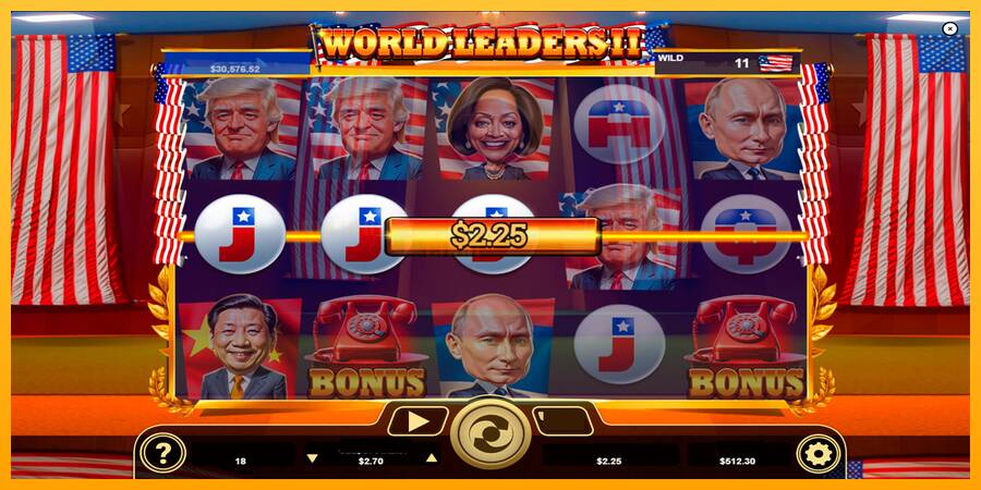 World Leaders II игрална машина за пари, снимка 5