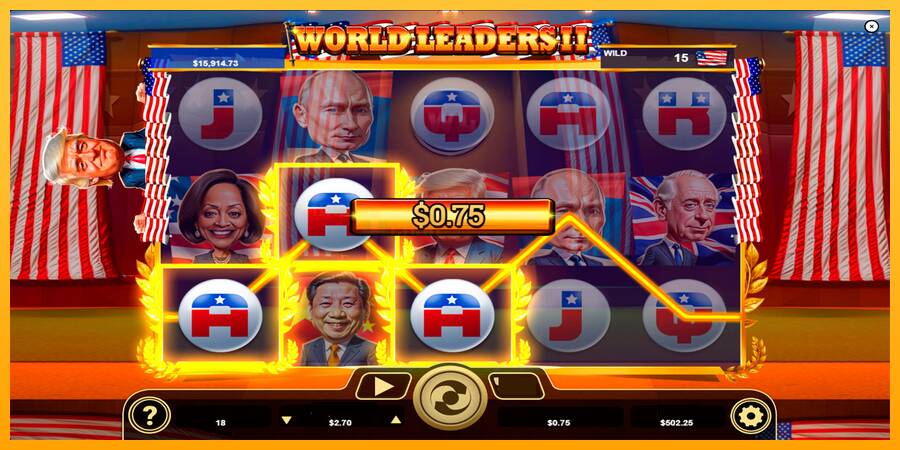 World Leaders II игрална машина за пари, снимка 6