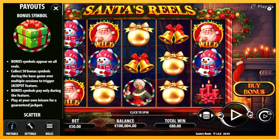 Santas Reels игрална машина за пари, снимка 5