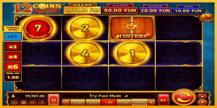 12 Coins Grand Gold Edition Halloween Jackpots игрална машина за пари, снимка 3