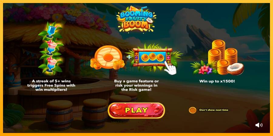 Booming Fruity Boom игрална машина за пари, снимка 1